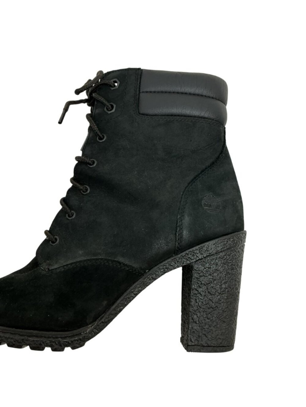 Timberland Tillston 6” Nubuck Block Heel Lace Boots Womens 8.5 Defender Repellen - Picture 11 of 16